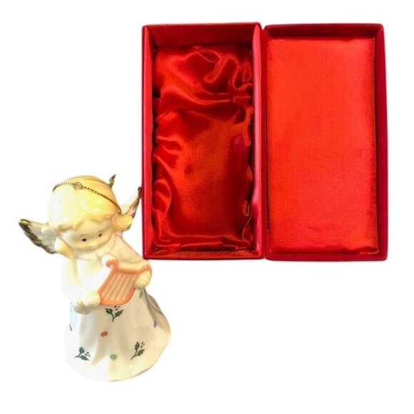 Formalities Porcelain Angel Musical Ornament Christmas Baum Bros Works Boxed - Picture 2 of 10